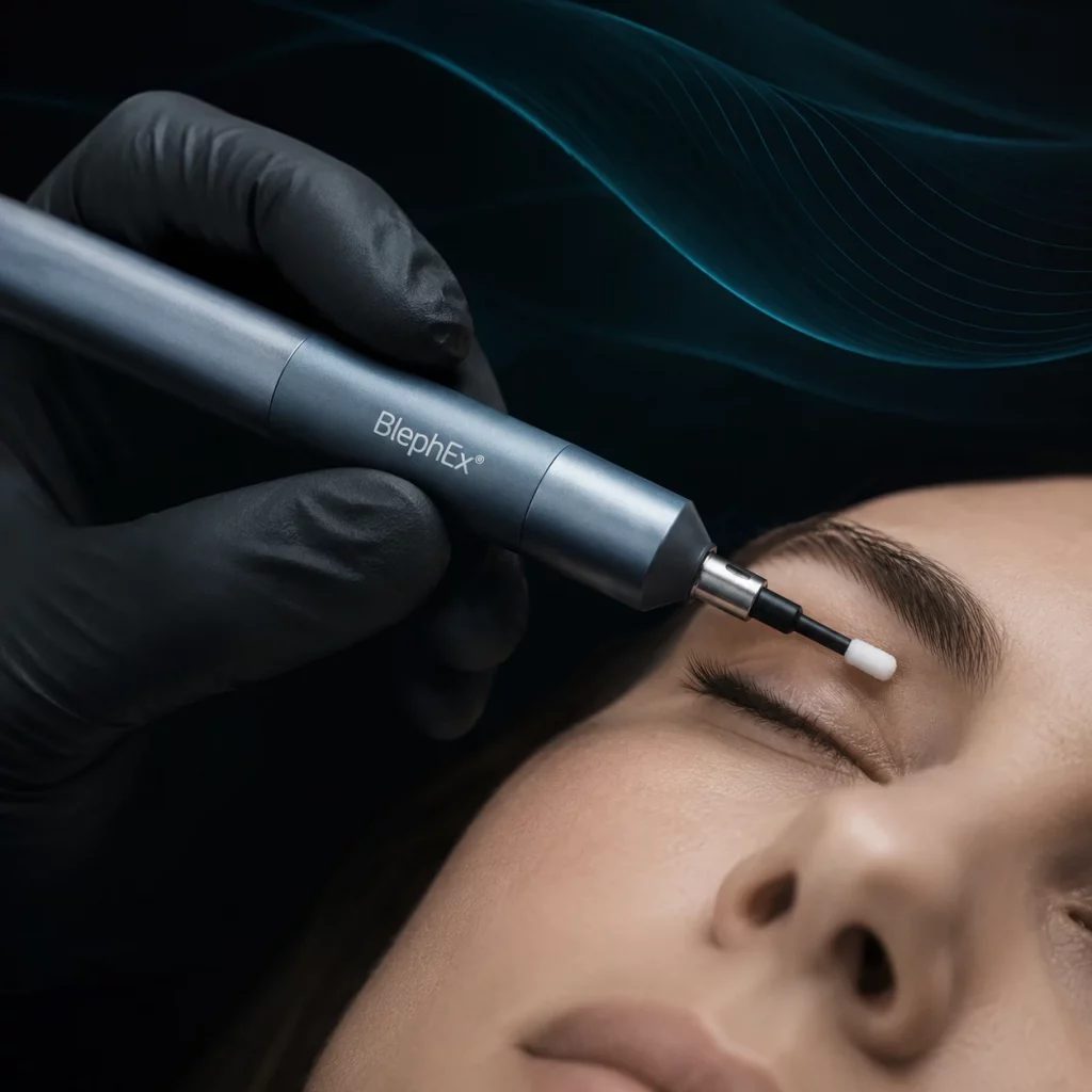 blephex lid cleansing crusty lashes